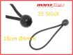 25x Expander Spanner mit Kunstoffkugel 25cm schwarz