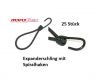 25x Planenspanner mit Spiralhaken 23cm schwarz